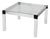 Square Coffee Table in Aluminum and Glass by Gae Aulenti, Italy, 1970s For Sale