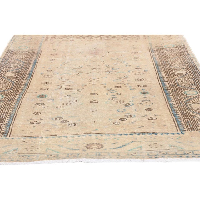 Mid 20th Century Vintage Persian Malayer Rug -03'04 X 10'06 For Sale - Image 4 of 9