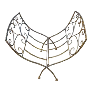 Late 20th Century Country French Wrought Iron Folding Magazine Rack