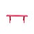 This long vintage wooden bench features a vibrant hot pink lacquer finish that instantly draws the eye. Crafted with...