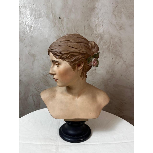 Plaster Bust of a Woman For Sale - Image 9 of 15
