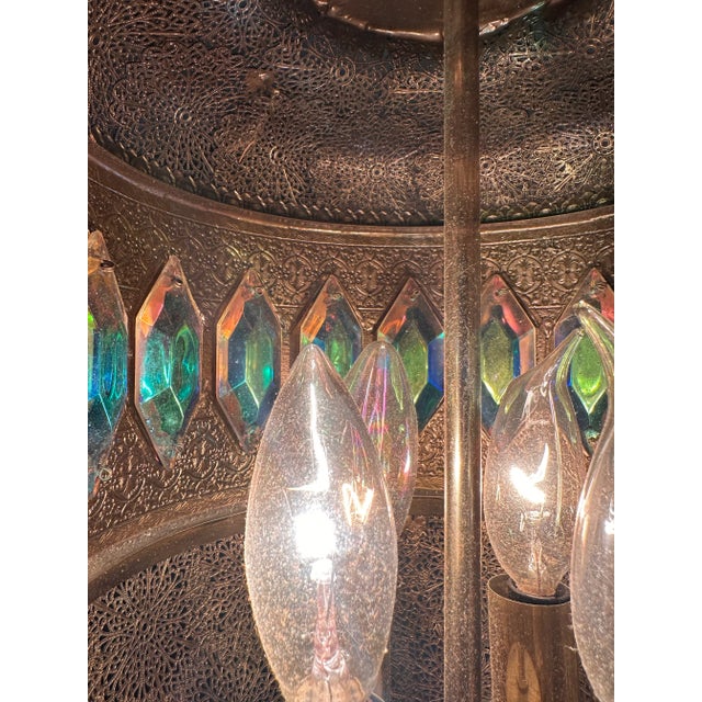 1960s 1960’s Morrocan Style Hollywood Regency Pendant Fixture For Sale - Image 5 of 5