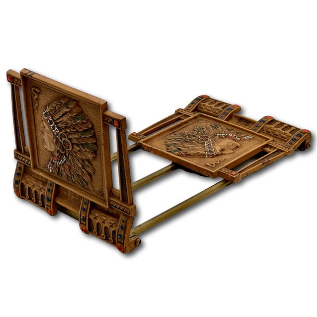 This Really is a Great Looking and Very Unusual Antique American Telescoping - Adjustable Size Bookend Rack. Circa 1910s....