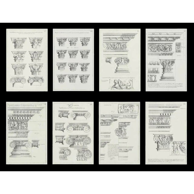 Set of 8 Antique Giovanni Battista Piranesi Framed Italian Architectural Prints For Sale - Image 11 of 11