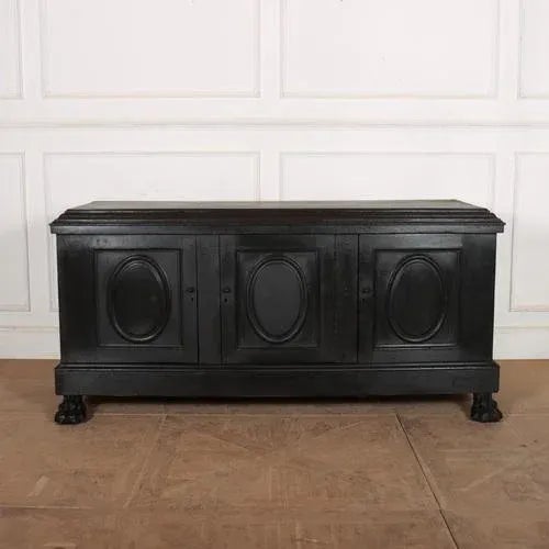 Black Antique English Painted Base For Sale - Image 8 of 8