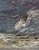Contemporary California Beach by Sparky LeBold | Oil on Canvas Panel Ocean waves under a cloudy sky. For Sale - Image 3 of 4