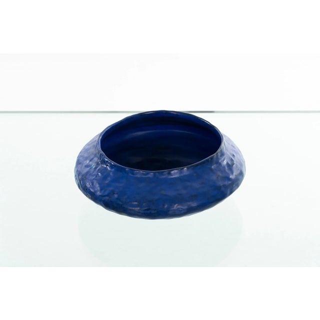 Mid-Century Modern Marchello Fantoni Vibrant Blue Bowl For Sale - Image 3 of 5