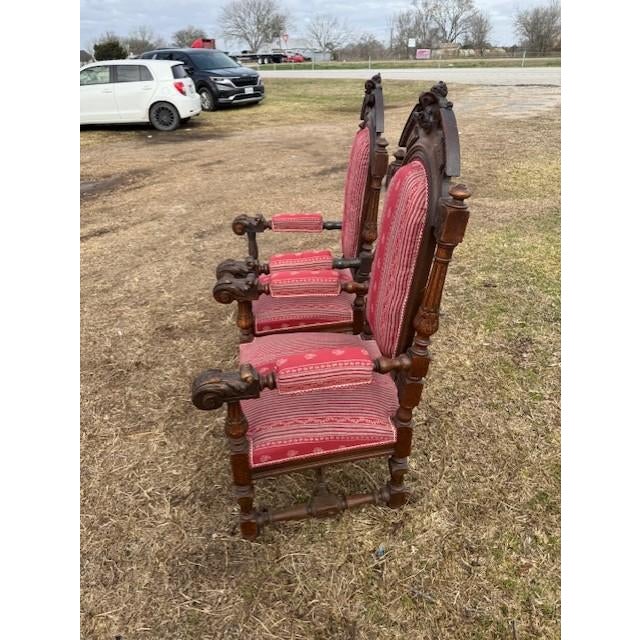 Large 18th Century French Renaissance Solid Walnut Armchair- A Pair For Sale - Image 14 of 18