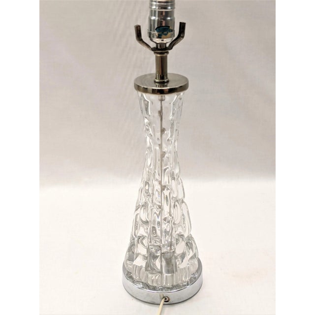 Carl Fagerlund Orrefors Crystal Table Lamp - By Carl Fagerlund For Sale - Image 4 of 12