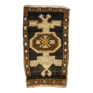 Vintage Mini Turkish Rug For Sale