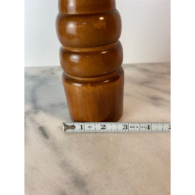 Large Vintage Walnut-Stained Hardwood Pepper Mill, 18” — Professional Series Made in Usa For Sale In Seattle - Image 6 of 7