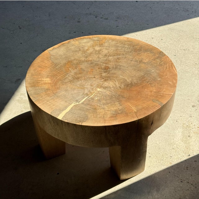 Coffee Table in Natural Mango Wood, 1980s For Sale - Image 11 of 18