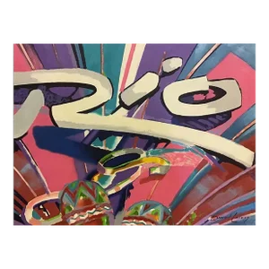 Signed Daniel Lacey ‘Rio’ Oil Painting on Canvas