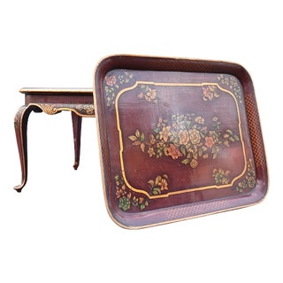 Napoleon III Coffee Table with Removable Sheet Metal Top, 1870 For Sale