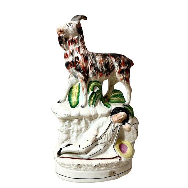 Staffordshire Goat Figurine For Sale - Image 4 of 4