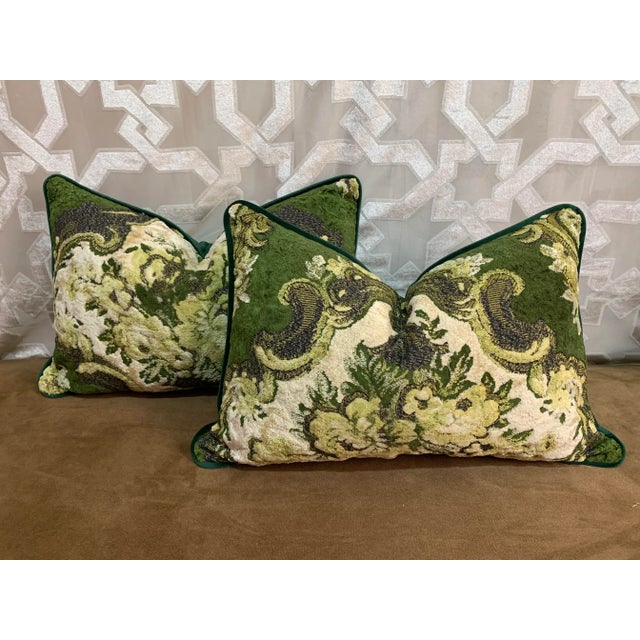 Textile 1970s Vintage Re-Designed and Hand-Engineered Pillow Covers - a Pair For Sale - Image 7 of 7