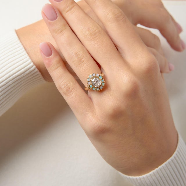 This exquisite Victorian ring showcases a rare and beautifully bright 1.04 carat old mine cut diamond, offering crisp...