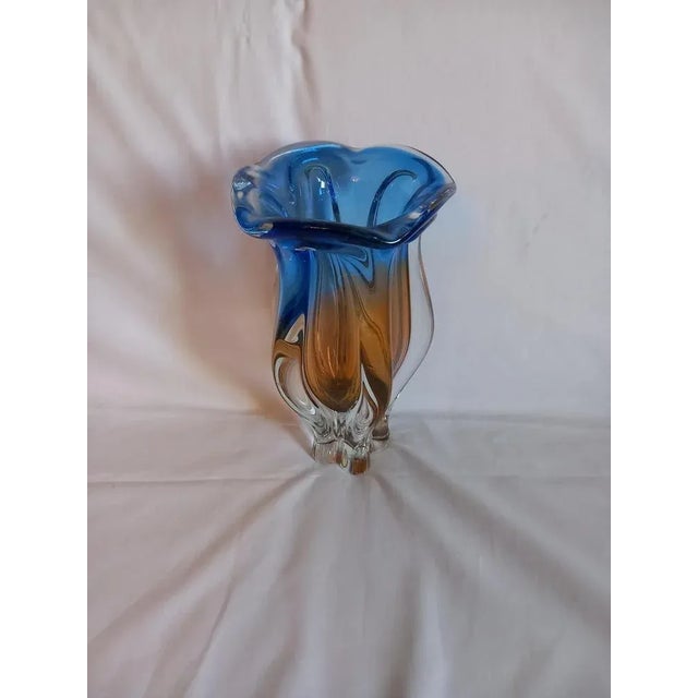 Mid-Century Modern Glass Vase by Josef Hospodka for Chribska Glassworks For Sale - Image 4 of 7