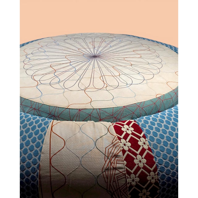 Blue Moroso Sushi Donut Ottoman by Edward Van Vliet, 2008 For Sale - Image 8 of 18