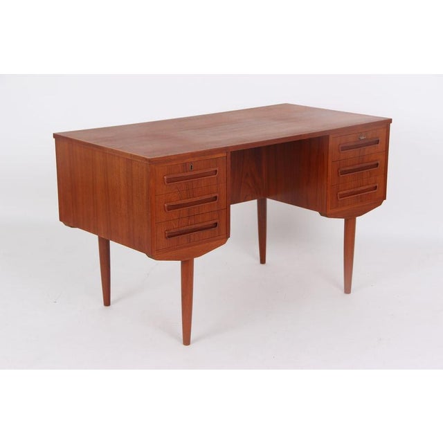 1960s Teakwood Desk by J. Svenstrup for J. Svenstrup, 1960s For Sale - Image 5 of 12