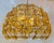 Baker Furniture Company Baker Modern Gold Glass Butterfly Dome CHandelier Prototype For Sale - Image 4 of 5