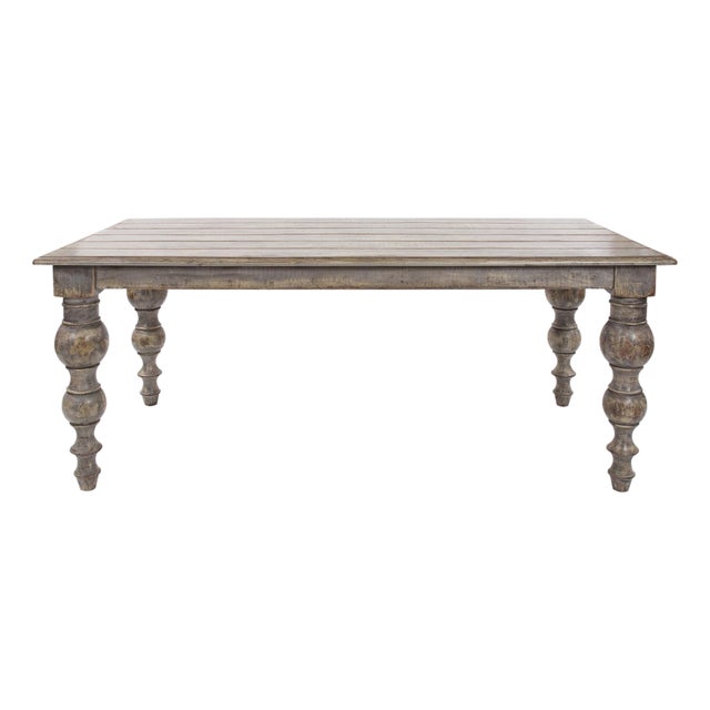 Distressed Farm House Dining Table For Sale