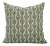 Fabdivine Artistic Block Lotus Print Pillow Cover in Linen Blend- 26x26 For Sale