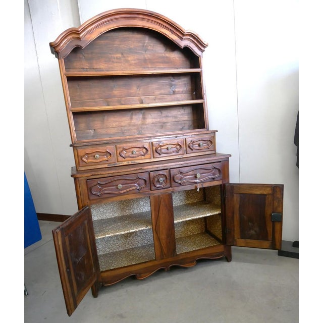 Antique Piedmontese Plate Rack Credenza, 19th Century For Sale - Image 13 of 16