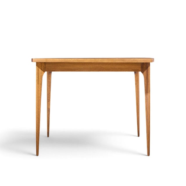 Mid 20th Century Broyhill Brasilia Mid Century Walnut Expanding Dining Table With 1 Leaf For Sale - Image 5 of 10