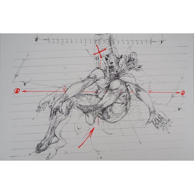 Vladimir Velickovic, Cosmic Movement, 1975, Color Serigraph For Sale - Image 6 of 6