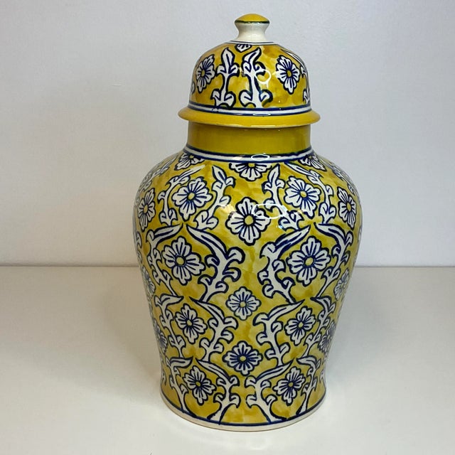 Mid 20th Century Chinoiserie Boho Chic Hollywood Regency Ginger Jar For Sale - Image 12 of 12