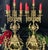 Vintage Brass Italian Brevettato Styled Candelabras - A Pair For Sale - Image 4 of 10