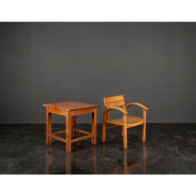 Childrens Table and Chair Set in Beech and Pine, 1960s, Set of 2 For Sale - Image 12 of 18