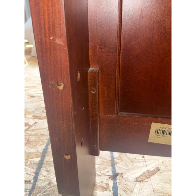 Wood Thomasville Impressions Collection Martinique / Louis Philippe Wooden Sleigh Bed Frame For Sale - Image 7 of 17
