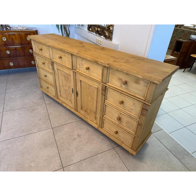 Rustic Farmhouse Chest of Drawers in Pine For Sale - Image 13 of 15