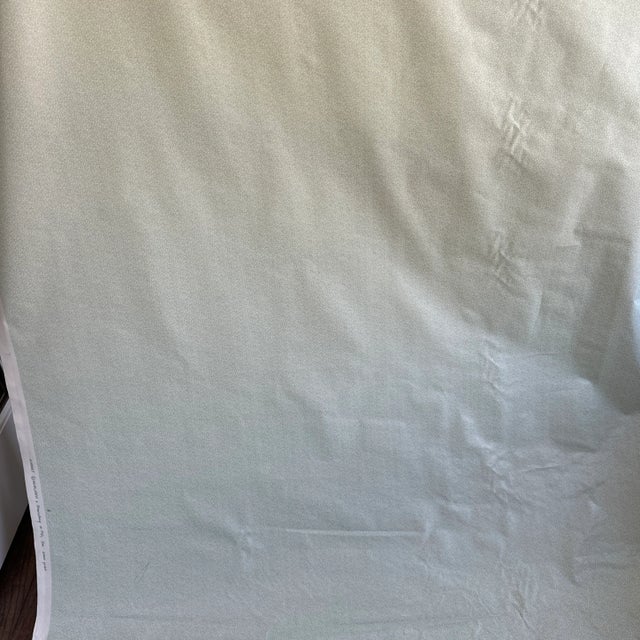 1980s Brunschwig & Fils Light Green Dot Pattern Bolt of Fabric- 8 Yards ...