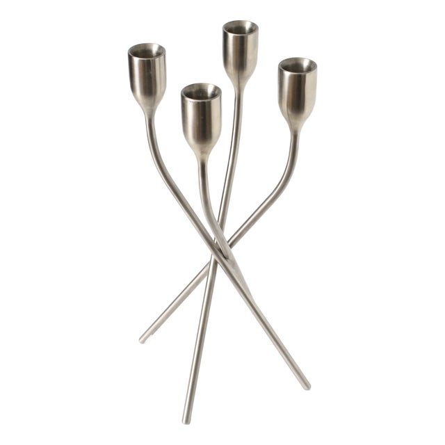 Stainless Steel Candleholder by Claus Jensen & Henrik Holbaek for Eva Solo, 2000s For Sale