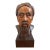 Hand-Carved Wood Bust of Ho Chi Minh by Thanh Lê For Sale