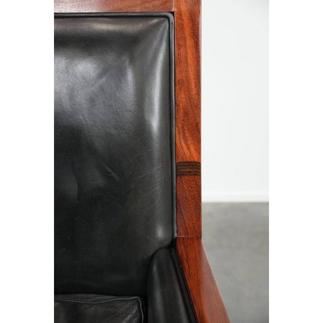 Art Deco Chair in Black Cowhide and Wood by Schuitema For Sale - Image 9 of 16