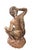 Vintage Neoclassical Terracotta Garden Fountain - Maiden With Scallop Shell For Sale - Image 4 of 7