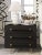 Wood Trident Black Nightstand For Sale - Image 7 of 8