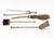 Metal Victorian Style Brass Fireplace Tools Set, 5 Pieces For Sale - Image 7 of 11