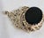 Vintage 9ct Yellow Gold, Tigers Eye, and Black Onyx Fob Pendant, London, 1970 For Sale - Image 9 of 11