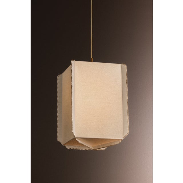 2020s Hudson Valley Lighting Louise 13 in. 1 Light Pendant in Patina Gold Leaf Finish For Sale - Image 5 of 8