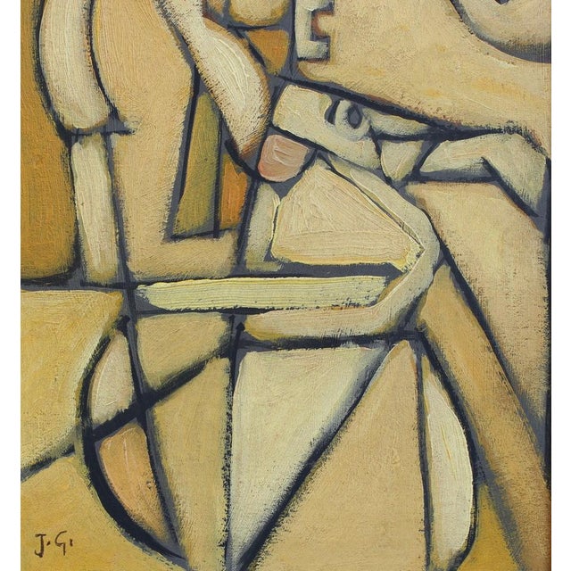 Postwar European Artist, The Vanguard Series Nr. XXV Abstract Composition, 1950s-1970s, Oil on Board, Framed For Sale - Image 7 of 10