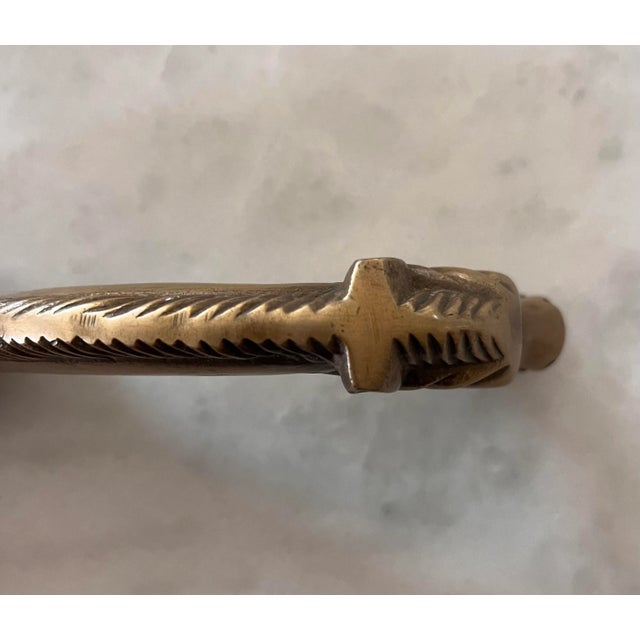 Mid 20th Century Vintage Solid Brass Horse Head For Sale - Image 5 of 7