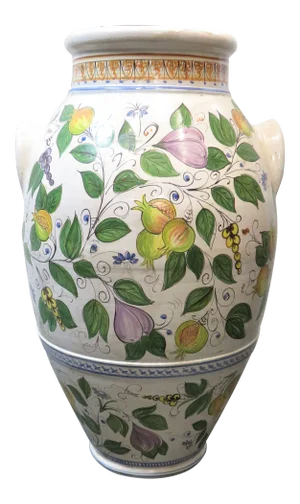 Mid 20th Century Italian Majolica Floor Vase