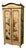 Antique Painted Chinoiserie Lacquer Cupboard with Outdoor Scenes, 1850 For Sale