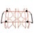 1950s Mid-Century Modern Pink Wire Frame Drinks Tray W/ Six Highball Flamingo Glasses For Sale - Image 10 of 10