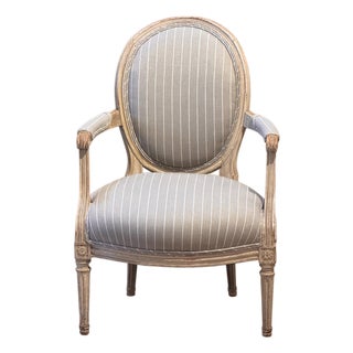 Early 19th Century French Painted Arm Chair For Sale